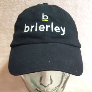 NEW Brierley + Partners Black Embroidered Logo Low Profile Ball Cap